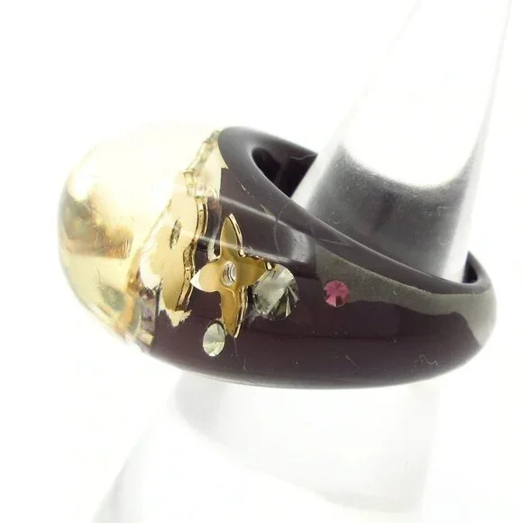 LOUIS VUITTON Bague Inclusion - Purple Ring #6 1/2